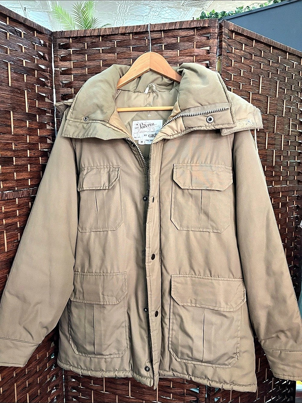 Vintage The Pointer by Grais Men's Field Jacket Tan Size Medium